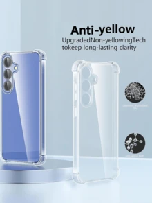 适用于三星Galaxy手机的透明减震硅胶软后盖，防水、防摔、防刮擦