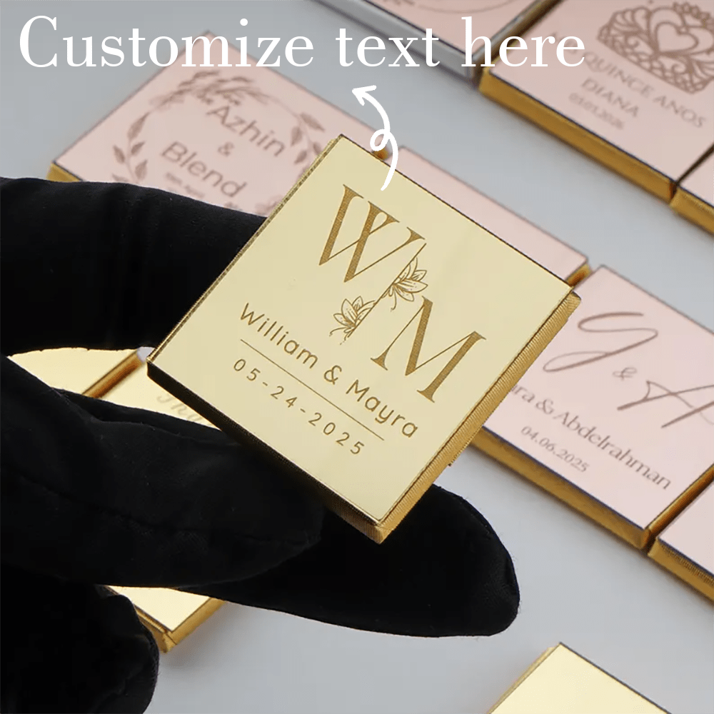 Customized Organic Glass On Chocolate, Personalized Chocolate Organic Glass Gifts, Guest Wedding Gifts, Engagement Chocolate Personalized Organic Glass, Wedding Gifts, Customized Chocolate Stickers, Organic Glass Chocolate, Wedding Personalized Small Design, Wedding Souvenirs, Bridesmaid Gifts, Guest Gifts, Heartwarming Small Design, Personalized Small Design, Commemorative Chocolate Personalized Organic Glass,Multi-Functional, Ornamental,Reusable,Exquisite,Stylish,High-Quality,Colorful,Modern,Custom,Personalized,Unique,Ideal Gifts For Him,Ideal Gifts For Her,Boyfriend,Dad,Girlfriend,Mom,Family,Friends,Tea Room,Home,Garden,Office,For Anniversaries,For Valentine's Day,For Mother's Day,For Birthdays,For Father's Day,For Graduation,For Weddings,For Housewarming