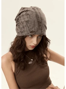 Berretto slouchy logoro - Cappellino casual vintage per donna, stile streetwear