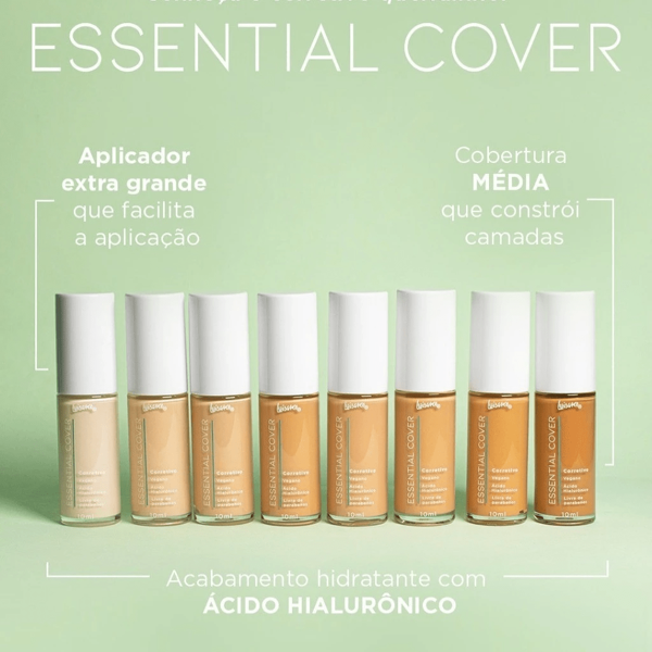 Corretivo Líquido Essential Cover – Luisance, Alta Cobertura e Acabamento Natural