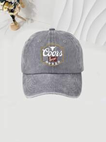 1 件牛头印花棒球帽 - 复古水洗风格，可调节男女通用帽子，户外活动的理想防晒选择，男女皆宜的时尚单品，馈赠佳品 - 牛頭 - 查看 6