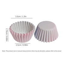 迷你蛋糕纸杯蛋糕衬垫、烘焙纸杯蛋糕杯、一次性烘焙模具 - 粉紅 藍漸層色 - 查看 4