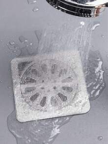 50pcs/30pcs/10pcs/3pcs Drainage Filter Cover For Hair Plugs, Disposable Shower Drainage Hair Catcher, Disposable Shower Hair Catcher, Floor Sink Filter Mesh Sticker, Hair Plugs For Bathroom Bathtubs, Bathroom Accessories, Kitchen, Bathroom, Household, Household Items(Wipe Dry Before Use To Prevent Detachment),Disposable Drain Clog Preventer (Recommended To Replace Every 2-3 Days) , (Watch Video Before Use) Disposable Shower And Bathtub Hair Catcher, Easy To Install Drain Filter Sticker, Kitchen, Sink And Laundry Room Disposable Drain Cover, Effectively Blocks Hair And Pest - 白色 - 查看 4