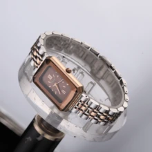 1 chiếc đồng hồ thạch anh mặt nhỏ sang trọng nhẹ hiệu CILOA dành cho nữ, chống nước, thời trang mới dành cho nữ - Cà phê nâu - Xem 9