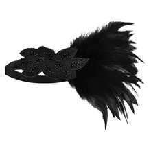 1 pezzo Fascia per capelli vintage da donna stile anni '20 Charleston Flapper, accessorio per mascherata/festa serale - Multicolore - Visualizzare 16