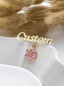 Customized Butterfly & Flower Brooch Pendant, Customized Groomsman & Bridesmaid Gift, Customized Wedding Attire, Valentine's Day Gift, Single Party Gift, Sister Gift, Couple & Mother Of The Groom Stainless Steel Jewelry Brooch Pendant - Item 8 - View 3