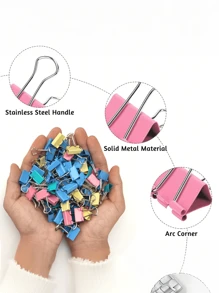 Mixed Color Long Tail Clip Folder, Binder Clips 0.98 Inch, Small Paper Clamps, Assorted Color Mini Clips For Office Supplies, Home, School And Business, Back To School Season