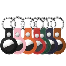 1PC AirTag Holder, PU Leather Airtag Case ,Airtag Keychain Compatible With Apple Air Tag, Air Tag Holder Protective Tracker Cover For Backpacks, Keys, Bags, Pets, And Luggage - Multicolor - View 8