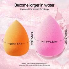 Set de 10 esponjas de maquillaje de colores aleatorios, esponjas de maquillaje para una complexión impecable, de uso dual seco/húmedo que no absorben, para correctores y polvos, gran regalo para el verano