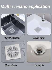 50pcs/30pcs/10pcs/3pcs Drainage Filter Cover For Hair Plugs, Disposable Shower Drainage Hair Catcher, Disposable Shower Hair Catcher, Floor Sink Filter Mesh Sticker, Hair Plugs For Bathroom Bathtubs, Bathroom Accessories, Kitchen, Bathroom, Household, Household Items(Wipe Dry Before Use To Prevent Detachment),Disposable Drain Clog Preventer (Recommended To Replace Every 2-3 Days) , (Watch Video Before Use) Disposable Shower And Bathtub Hair Catcher, Easy To Install Drain Filter Sticker, Kitchen, Sink And Laundry Room Disposable Drain Cover, Effectively Blocks Hair And Pest - 白色 - 查看 5