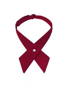 1 Stück Herren Krawattenkreuz, einfarbige formelle Fliege, geeignet für Campus, Gastgeberei, Bankette und andere Anlässe