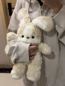 2026年新款跨境热销产品 - 40厘米柔软可爱晚安兔毛绒手偶，儿童安抚睡眠娃娃，生日/节日礼物，完美礼物 - 彩色 - 查看 3