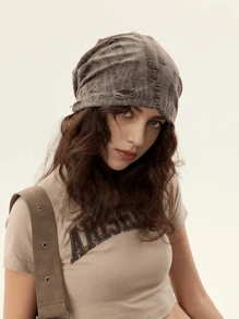 Berretto slouchy logoro - Cappellino casual vintage per donna, stile streetwear