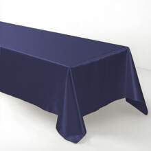 1pc Multi-Color & Size Sateen Tablecloth, Satin Table Decor Fabric For Wedding Party, Banquet, Restaurant, Home, Christmas, Birthday, Hotel Events