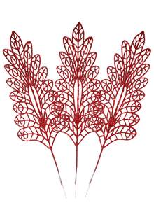 1/4/8PCS Artificial Sparkling Glitter 48cm Plants, Christmas Tree Decorations And Ornaments For Festival Wedding Party Home Indoor Dining Table, Room, Bedroom Decoration, Gift, Wreath, Rattan Diy Decoration Accessories, Christmas Tree And Christmas Plant Decor Home Decor Christmas Decorations