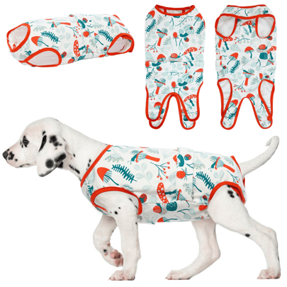 Recovery Suit For Dogs Cats After Surgery, Recovery Shirt For Male Female Dog, Abdominal Wounds Bandages Cone E-Collar Alternative, Soft Fabric , Anti-Licking Pet Surgical Recovery Snuggly Vest