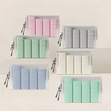 5Pcs/Set Travel Bottles For Toiletries, Travel Containers Proof Travel Tubs Refillable Liquid Travel Accessories For Shampoo Conditioner Lotion Body Wash