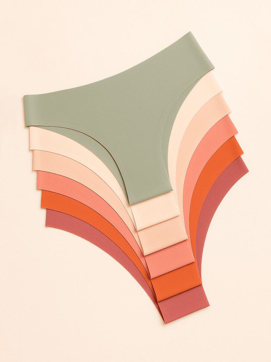Kit 6 Seamless Panties For Women's Lingerie - Nhiều màu - Xem 1