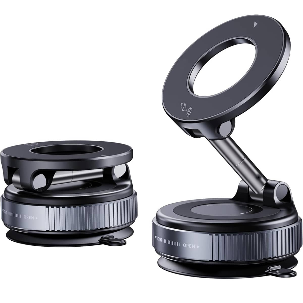 360° Rotating Magnetic Phone Holder, Foldable & Extendable, Universal Compatibility, Non-Waterproof, Portable, Suitable For Car/Bathroom/Travel/Gym/Smooth Surface. Note: Only Supports Installation On Smooth Surfaces.