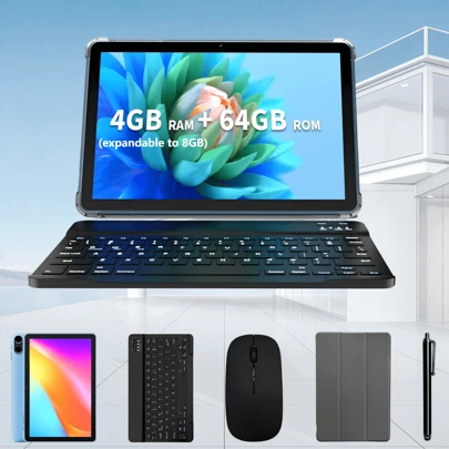 Meet Our  Android 13 10-Inch Tablet. It's Built With A Octa-Core Processor And 8GB RAM (4GB + 4GB Expansion) For Smooth Daily Use. You Get 64GB ROM, Expandable To 1TB Via TF Card.Enjoy Sharp Visuals On The 1280*800 IPS HD Screen. Stay Connected With 5G Dual-Band Wi-Fi 6 And BT 5.2. Capture Moments With 2MP Front And 8MP Rear Cameras. Plus, Stream In High Quality With Widevine L1 Support. The 6000mAh Battery Keeps You Powered.