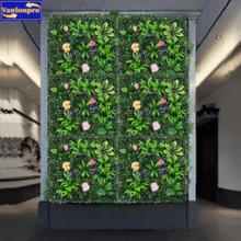 1 pieza Planta artificial decorativa para exteriores de 25cm*25cm/9.84pulg*9.84pulg, follaje artificial para exteriores, decoración de boda, decoración del hogar, decoración de pared, planta artificial, césped, flores artificiales, apta para decoración de bodas, decoración del hogar, decoración de exteriores