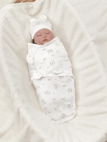 1 套（襁褓 + 帽子）0-3 个月婴儿襁褓、新生儿襁褓包、可穿戴婴儿毯、婴儿襁褓毯包、易换襁褓包、婴儿睡袋、可穿戴婴儿毯、婴儿睡袋、婴儿襁褓 - 彩色 - 查看 10