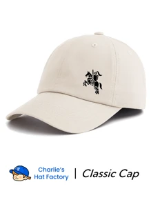 1 pezzo Berretto da baseball con stampa cavaliere, classico e casual, stile vintage morbido, fascia antisudore, regolabile, leggero, protezione solare, versatile, cappello di papà vintage, adatto per sport all'aperto, uso quotidiano, feste, vacanze, regalo perfetto per famiglia e amici