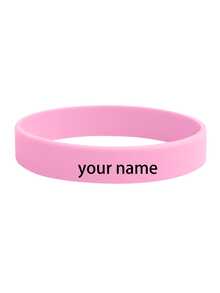 Personalized Printed Silicone Wristbands - Custom Text Bracelets For Weddings, Parties, Events, Sports And Causes, Custom Silicone Wristbands For Causes, Events, Fundraisers, Advocacy, Support Adult Pride Rubber Wristbands,Art Activities For Children - Multicolor - View 7