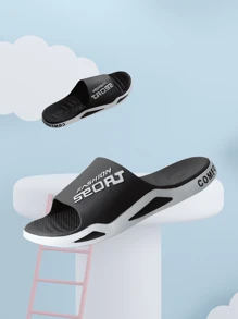 Unisex Comfortable Non-Slip Slippers, Suitable For Indoor Wear, Outdoor Sports, Beach, Bathroom, Home Use. Fashionable Casual EVA Slide Sandals, Ideal For Teens, Summer, Athletic, Vacation, Travel, Graduation Gifts, Birthday Accessories