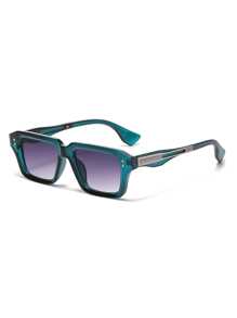 SeeBand Gafas de moda con montura cuadrada rectangular para hombres y mujeres, gafas de diseñador con estilo retro de los 90