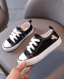 Kids Flats - Black and White - View 2