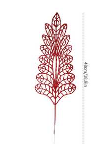 1/4/8PCS Artificial Sparkling Glitter 48cm Plants, Christmas Tree Decorations And Ornaments For Festival Wedding Party Home Indoor Dining Table, Room, Bedroom Decoration, Gift, Wreath, Rattan Diy Decoration Accessories, Christmas Tree And Christmas Plant Decor Home Decor Christmas Decorations