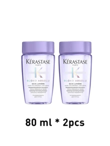 Kérastase 80毫升 BLOND ABSOLU 亮泽保湿洗发水，蕴含透明质酸和雪花莲提取物，增强头发光泽，深层补水，令头发柔软轻盈，特别适合漂染或挑染过的头发。 - Hydrating illminating - 查看 9