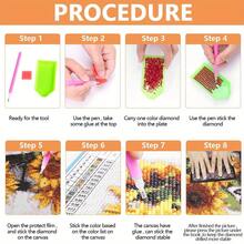 1 pieza Kit de pintura de diamantes, decoración de pared hecha a mano con pintura de diamantes, Gato negro cielo estrellado, regalos de Navidad y Halloween, decoraciones de habitación, decoraciones del hogar