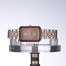 1 chiếc đồng hồ thạch anh mặt nhỏ sang trọng nhẹ hiệu CILOA dành cho nữ, chống nước, thời trang mới dành cho nữ - Cà phê nâu - Xem 10