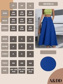 ADD MODA FEMININA EIRELI- H938, Women's Skirt, High Waist, Elegant, Modern, Everyday, Work, Women's Skirt, High Waist, With Pockets In The Front, Romantic Fabric, Slit, Sophisticated, Elegant, Social, Casual, Modern, Blogger, Stylish , Party, Three Maria Skirt In Viscose With Lining, Vibrant Colors, Short Skirt Jeans Skirt, Long Skirt, Bengaline Skirt, Ribbed Skirt, Tight, Round, Leather Skirt, Sequin Skirt, Bella Skirt High Waist Tight Women's Crepe Mesh Skirt Tie And Buttons Plain Ribbed Skirt High Waist Twill Skirt Side Pocket Women's Cargo Skirt High Waist Butt Lift Graphite Long Dress With Ruffle On The Sleeve And Lace On The Waist Women's Long Dress Various Shapes Multipurpose Party Wedding Graduation Women's Long Dress With Button And Ruffle With Adjustable Straps Women's Short Envelope Dress With Neckline Without Padded Super Long Dress With Straps With Padded Floral Printed Viscolinho Women's Long Printed Dress Tie Dye With