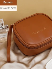 A Customizable Sanitary Napkin Storage Bag, Lipstick Storage Bag, Women's Bag, High-End Sense Light Luxury Delicate Makeup Bag, PU Small Makeup Bag, Portable Storage Bag - Multicolor - View 11