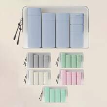 5Pcs/Set Travel Bottles For Toiletries, Travel Containers Proof Travel Tubs Refillable Liquid Travel Accessories For Shampoo Conditioner Lotion Body Wash