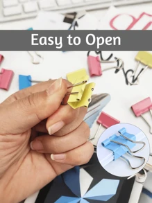 Mixed Color Long Tail Clip Folder, Binder Clips 0.98 Inch, Small Paper Clamps, Assorted Color Mini Clips For Office Supplies, Home, School And Business, Back To School Season