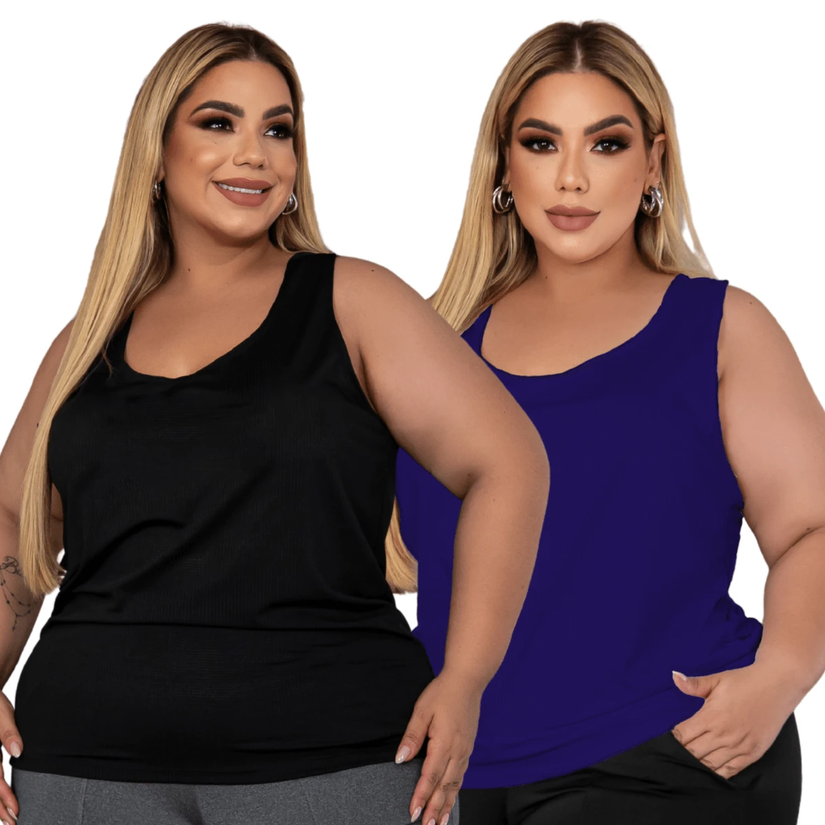 Women's Plus Size Dryfit Tank Top Gym Workout T-Shirt