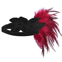 1 pezzo Fascia per capelli vintage da donna stile anni '20 Charleston Flapper, accessorio per mascherata/festa serale - Multicolore - Visualizzare 9