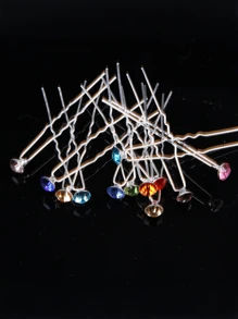 10/20Pcs Fashion Wedding Bridal Faux Pearl Flower Clear CrystalRhinestone Hair Pins Clips Bridesmaid Hair Wear Jewelry HairAccessories Tiaras