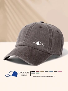 Washede Baseballkappe mit Berg- und Baumdesign, geeignet für Outdoor-Sport, Camping, Wandern, Reisen, modisch, minimalistisch, lässig, vielseitig, für den täglichen Gebrauch, Roadtrip