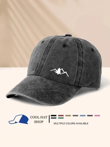 Washede Baseballkappe mit Berg- und Baumdesign, geeignet für Outdoor-Sport, Camping, Wandern, Reisen, modisch, minimalistisch, lässig, vielseitig, für den täglichen Gebrauch, Roadtrip