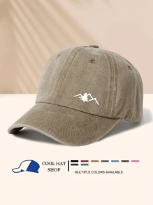 Washede Baseballkappe mit Berg- und Baumdesign, geeignet für Outdoor-Sport, Camping, Wandern, Reisen, modisch, minimalistisch, lässig, vielseitig, für den täglichen Gebrauch, Roadtrip
