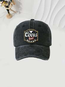 1 件牛头印花棒球帽 - 复古水洗风格，可调节男女通用帽子，户外活动的理想防晒选择，男女皆宜的时尚单品，馈赠佳品 - 牛頭 - 查看 8