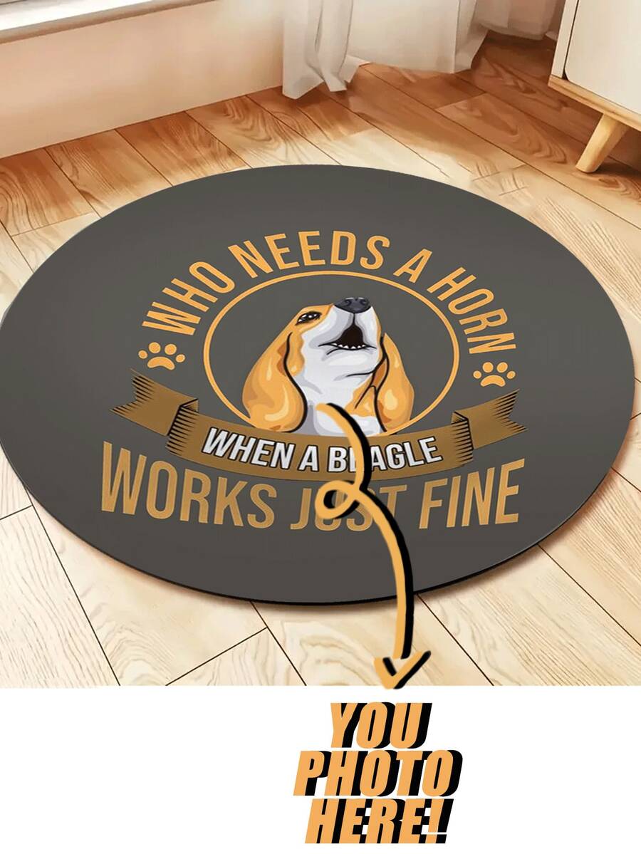 1 件定制圆形硅藻土宠物喂食垫 - 防滑、防刮、快干宠物食品餐垫，适用于狗 - 易于清洁、保护地板 - 非常适合日常使用