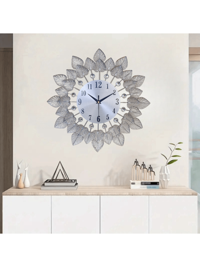 1pc Moderne Silent Metal Wand Klok (33CM/13 Inch) AA Battery Powered ative Clock, Stylish Living Room/Dining Room/Bedroom/Study Mounted Ideal Home ation Birthday Graduation Room Bedroom Dormitory Back To School Surprise Supplies view 10