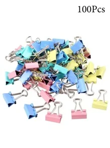 Mixed Color Long Tail Clip Folder, Binder Clips 0.98 Inch, Small Paper Clamps, Assorted Color Mini Clips For Office Supplies, Home, School And Business, Back To School Season