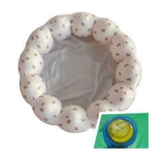 Inflatable Ocean-Themed Children's Foldable Splash Pad With Flower Petals, Includes Foot Pump - Multicolor - View 13